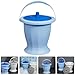 Chamber Pots with Lid, Portable , Spittoon Toilet, Bedroom Urinal, Plastic Spittoon Pee Pot Bucket, Bedside Night Urinal for Adult Patient Elderly Women Blue