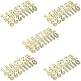 SHINEOFI 5 Juegos de Números Árabes para Reloj de Pared Números Decorativos de Plástico de 2 CM Kit Repuesto DIY para Decoración y Reparación en Hogar y Oficina