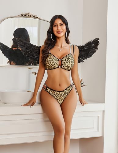 Avidlove Lingerie Set for Women Cut Out Sexy 2 Piece Bra and Panty Set Strappy Underwear Lingerie4