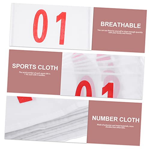 Clispeed 2 Sets Supplies Race Cloth Marathon For Clips Numbers Game Running Bibs Competition With Of Number Display Sports Event #TOP1