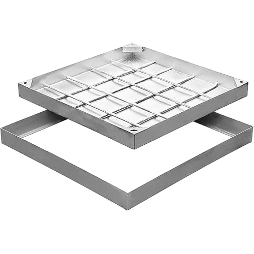 Tapa de registro invisible para suelo de patio y calzada transitable en zonas exteriores