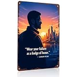 Sundar Pichai Quote on Failure Metal Sign 8x12 Inch, Funny Aluminum Wall Decor for Home Office Bedroom Living Room Gym Wall Decoration