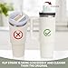 Replacement Leak Proof Tumbler FLIP Lid With Straw - Fit For Stanley ProTour Quencher and Quencher H2.0 20oz,30oz Tumbler (Shale, 20oz and 30oz)