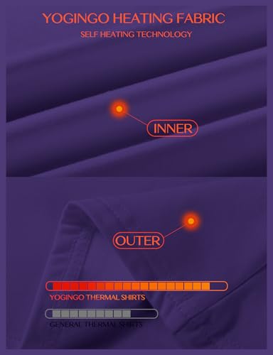 Image of Women's Long Sleeve Thermal Underwear Lightweight Compression Baselayer Shirt Women Clothing Premium Comfort Winter Tops