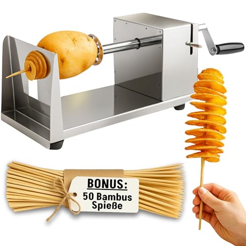 Ikigai Spiralschneider Kartoffelschneider Kartoffel Twister, Uten Gemüse Schneider aus Edelstahl...