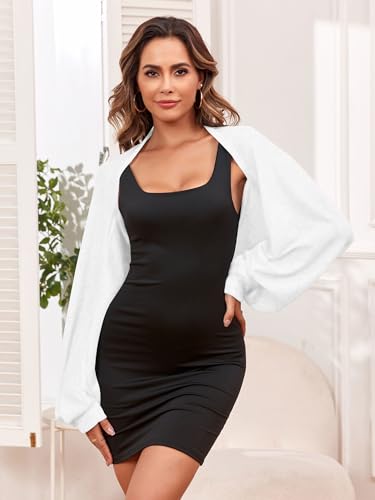 Image of ZAFUL Women's Sheer Shrug Y2K Long Sleeve Cardigans 2026 Irregular Tie Front Bolera