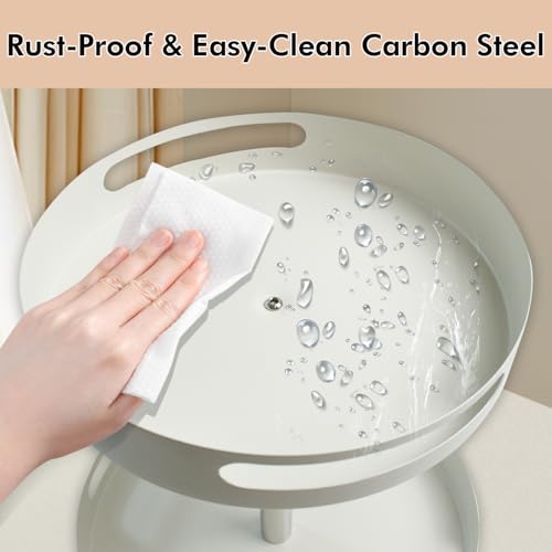 Plateau de bain rotatif 360 à 2 niveaux pour optimiser le rangement du comptoir - 6