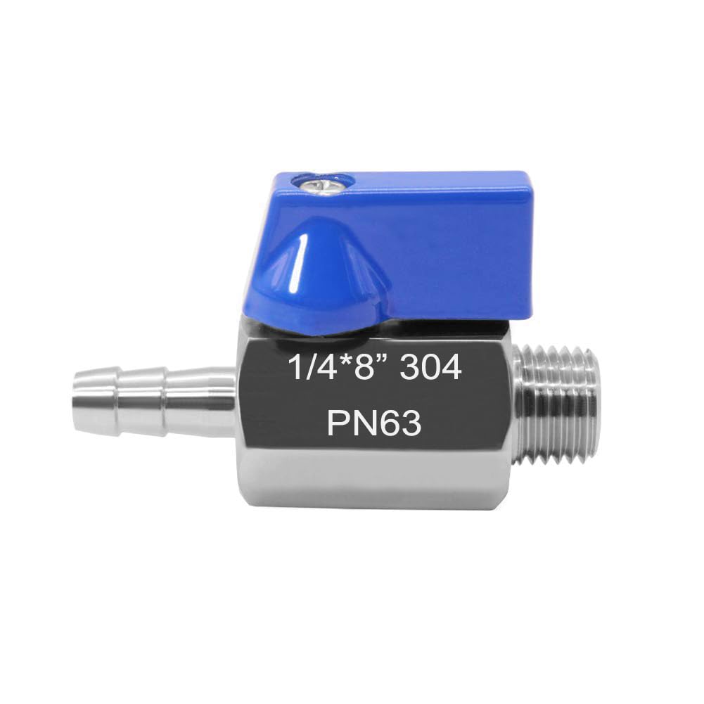 Vanne à boisseau sphérique 1/4 inox Beduan pour bouilloire de brassage maison