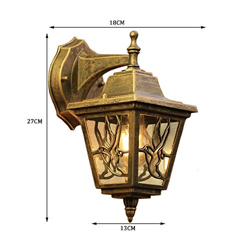 Lampe murale extérieure E27 rétro pour balcon et jardin - 6