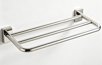 Adhjito Towel Rack for Bathroom, Double Towel Bar, Stainless Steel Bathroom Towel Holder, Double Towel Hanger Wall Mounted Towel Rod, Bathroom Towel Rack