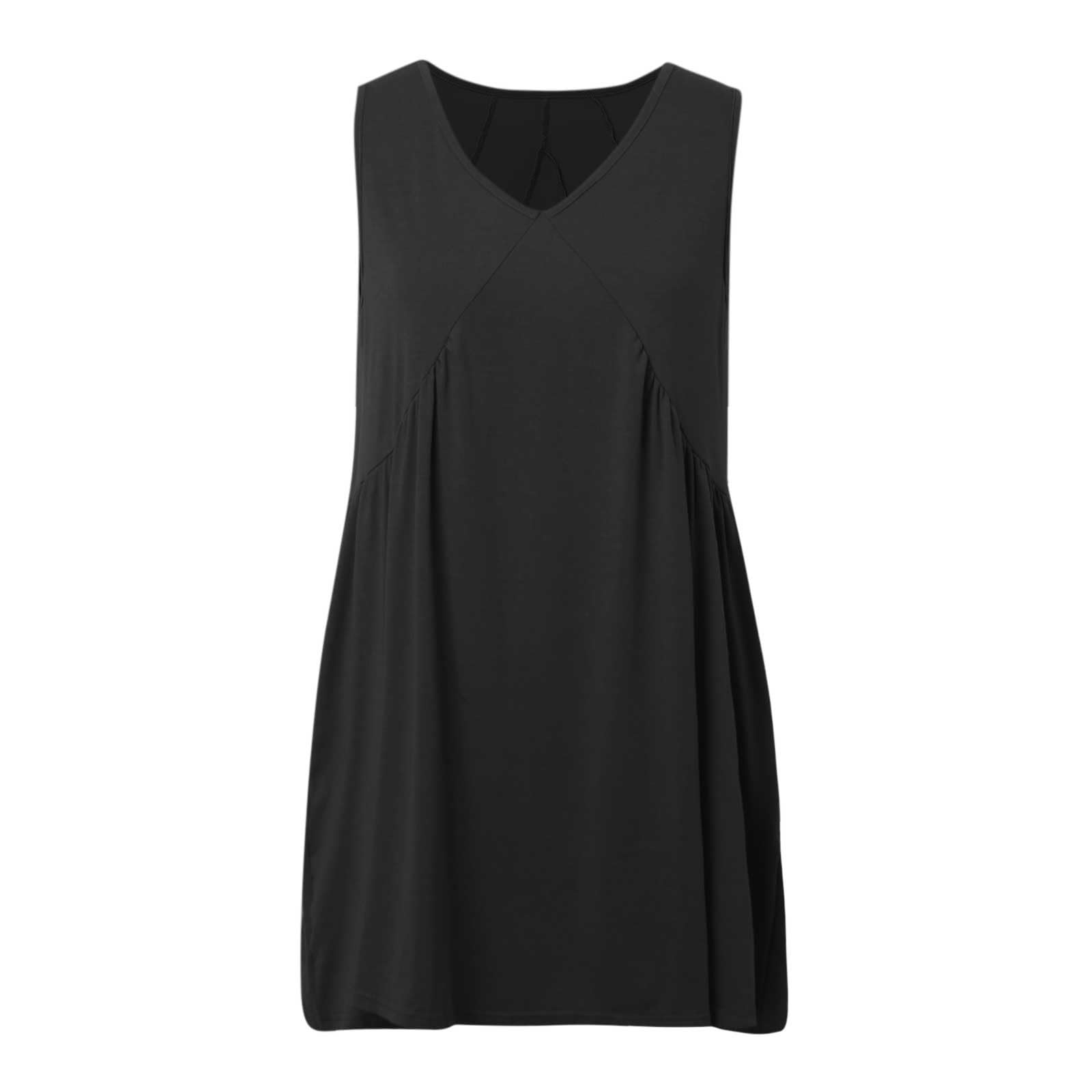 Robe Boheme Femme Boheme Chic Robe Maxi à imprimé Floral bohème pour Femmes, col Rond, sans Manches, Plage Fluide Robe Femme Ample Fluide Robe Femme Ete Mi Longue Tendance Robe Legere Fluide Ete