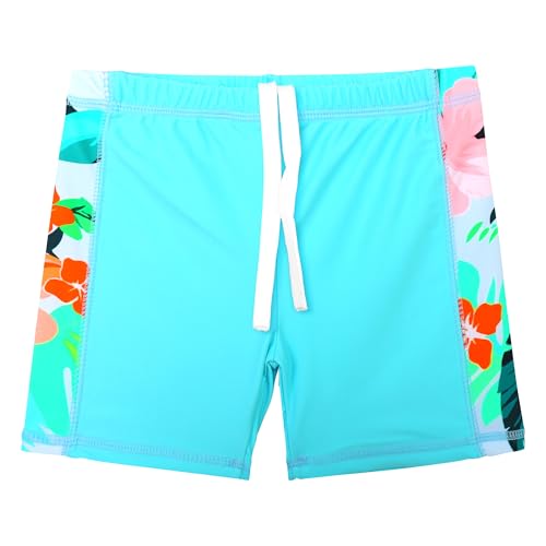 Image of TFJH E Girls Short Sleeve Swimwear Two Piece Swimsuit UPF 50+ Rash Guard Sets UV 3-12Y