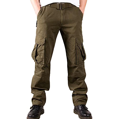 Pantalons en coton pour hommes cargo militaire baggy