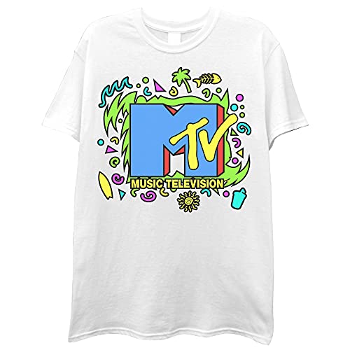 MTV Men's Logo 90's Retro T-Shirt