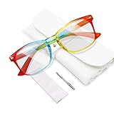 lunette anti reflet bleu krys Design léger et confortable : les lunettes légères bloquant la lumière bleue conçues pour un port prolongé offrent une expérience de port presque invisible. Les charnières à ressort flexibles assurent un maintien sûr qui s'adapte à différentes formes de tête, offrant confort et stabilité tout au long de la journée sans pression.