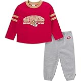 Gerber Geber Unisex Baby NFL Team Shirt and Sweatpants Set, 49Ers, 3T