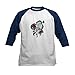 CafePress Betty Boop Tattoo Cutie Kids Baseball T Shirt Kids Cotton Baseball Jersey, 3/4 Raglan Sleeve Shirt Navy/White