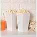 BLUE PANDA 100 Pack White Popcorn Boxes Bulk for Party - White Popcorn Containers for Movie Night & Carnival Decorations - 46 oz Paper Box (7.8 x 4.25 x 4.25)