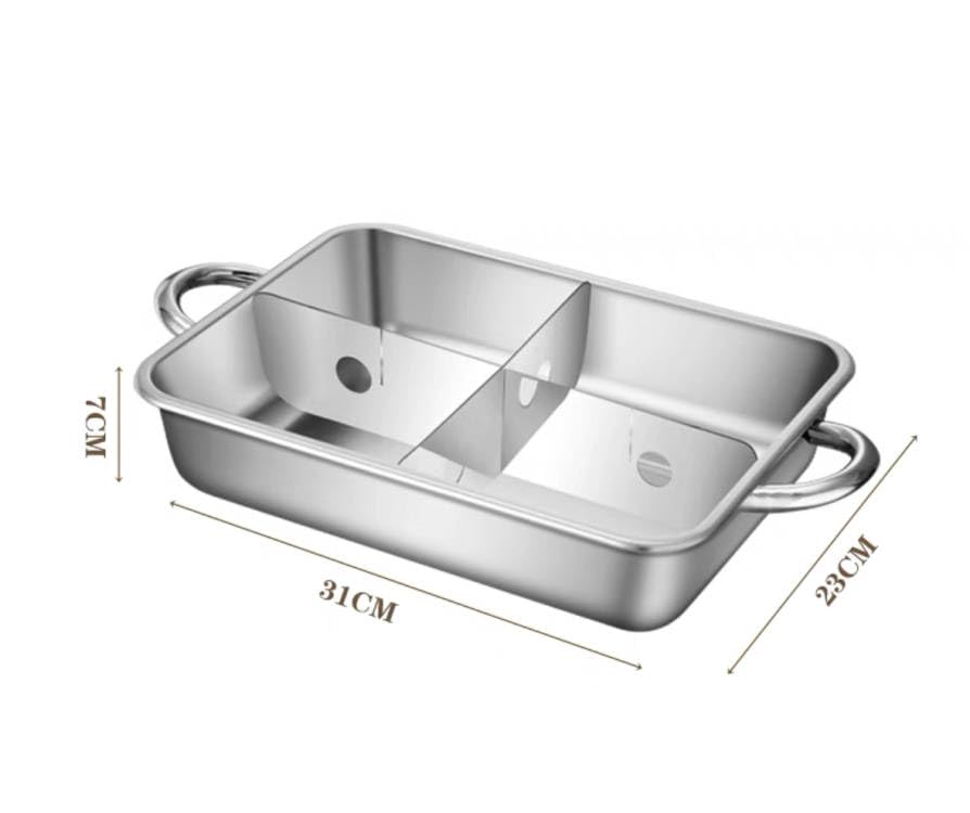 Amazon | おでん鍋 仕切り鍋 4グリッド 両手鍋 ステンレス鋼 IH