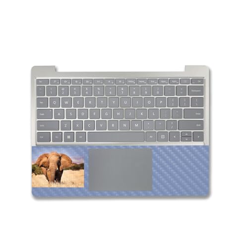 Image of MightySkins Carbon Fiber Skin Compatible with Microsoft Surface Laptop Go 3 (2023) Full Wrap Kit - Elephant | Protective, Durable Textured Carbon Fiber Finish | Made in The USA