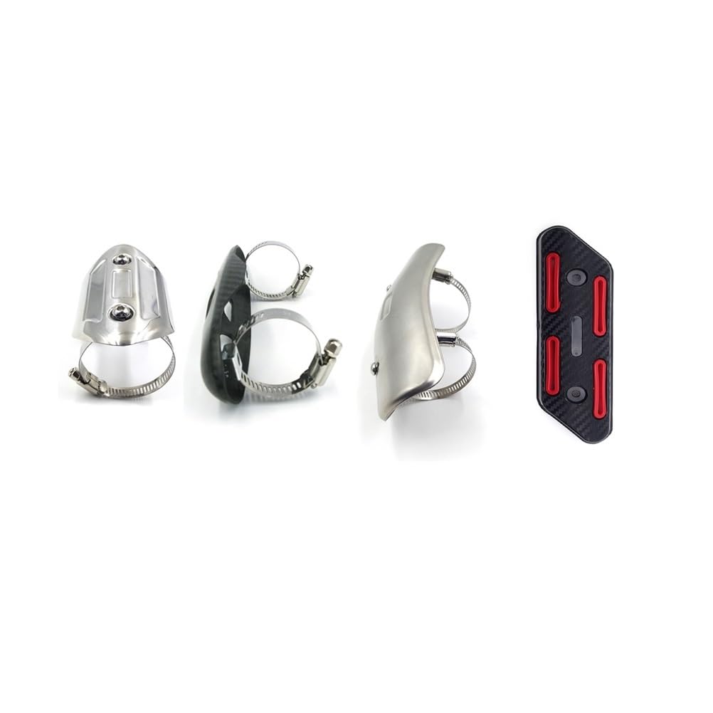 Bouclier Thermique D'Echappement Moto Protecteur De Silencieux D'échappement Universel pour Moto, Couvercle De Protection Contre La Chaleur