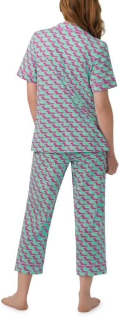 BedHead - Jersey Knit Capri PJ Set - Dog Walk - Medium - Image 2