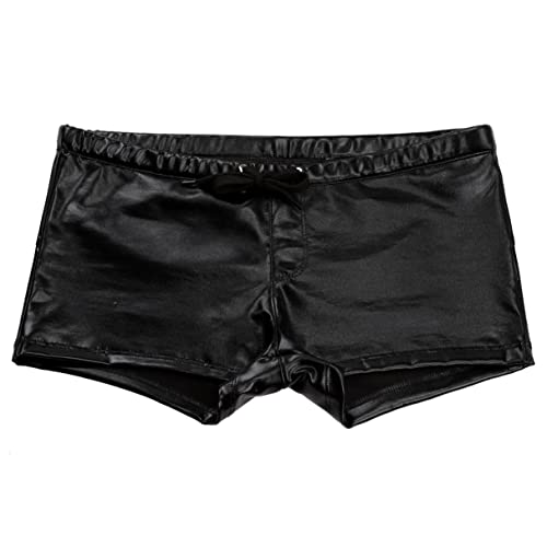 iiniim Mens Liquid Metallic Underwear Boxer Briefs Shiny Hot Pants Pouch Trunks Beachwear Swimwear4