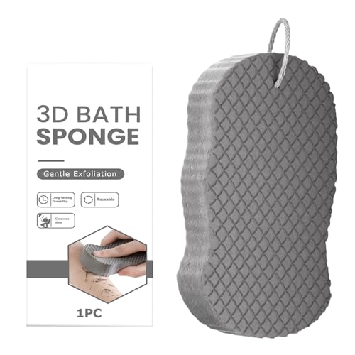 Esponja de ducha – Esponja de lavado corporal esponja de baño | Suministros de limpieza suave para todo tipo de piel, baño, ducha, baño, viaje, hotel, apartamento, dormitorio, hogar, mujeres y hombres