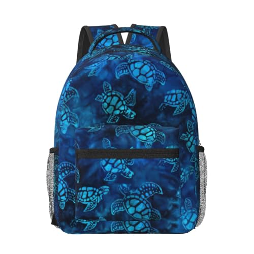 Sac à dos informatique tortue de mer avec compartiments de protection noir