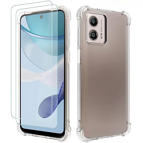 Blance, Kit, Capa Anti-Shock + Película 3D Para Moto G45 5G