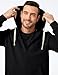 JMIERR Mens Fashion Hoodies Sweatshirts Drawstring Long Sleeve Front Collar Hooded Pullovers with Pockets Winter Loose Fit Casua Fall Shirt Tops Big and Tall Men Sweaters, US52(3XL), Black