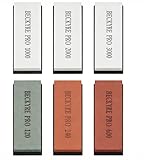 Vunanvu 6 Pezzi Pietra per Affilare Coltelli Grana 120/240/600/1000/2000/3000 Pietra Affilatura Professionale Kit con Cote per Affilare Coltelli per Forbici Coltelli e Utensili da Cucina