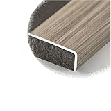 Wood Grain Transition Line for Stairs - Durable L-Shaped Edge Guard, No Tools Needed, 90cm Length