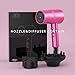 AINA Hair Dryer with Diffuser, Blow Dryer for Women | Advanced Ionic Technology, Ceramic Coating | Cold Shot Features Turbo Heat for Fast Drying and Shine 110V/ALCI (Neon Pink)
