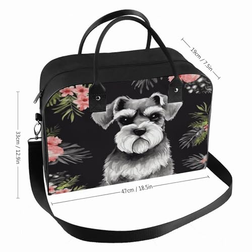 Bolso Schnauzer Tote Nylon con Asa Ajustable miniatura 2