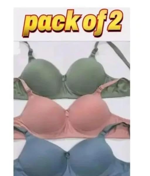 Comfortable Daily Use Padded Bra Pack of 2||HOT-P001-picture-15