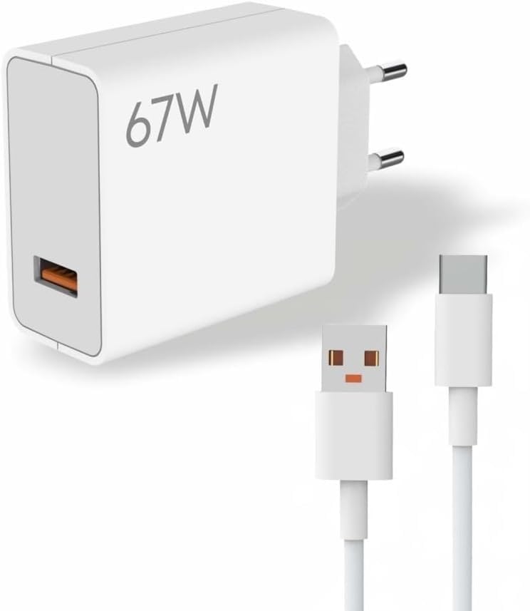 PDATeknoloji 67W Turbo Fast Charger Data Cable White MS-22 2IN1