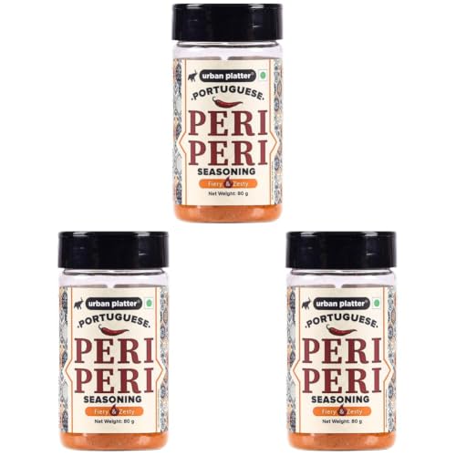 Image of Urban Platter Portuguese Peri Peri Seasoning, 80g (Signature African-Style spice blend | Fiery and Zesty) (Pack of 3)