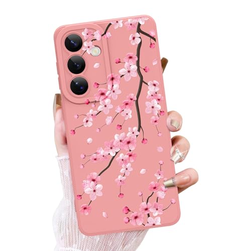 OOK Floral Case for Samsung Galaxy S26, Cute Cherry Blossom, Pink
