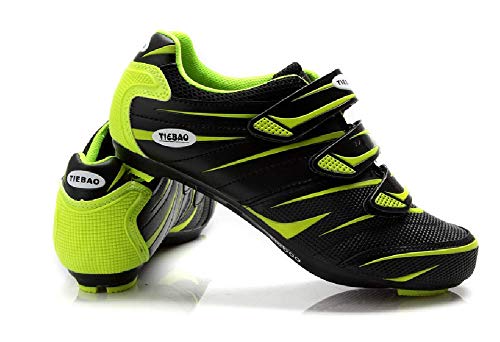Tiebao Chaussures de Cyclisme pour vélos de Route de Course Professionnelles Respirantes Homme et Femme système Compatible Look et SPD - Image 4