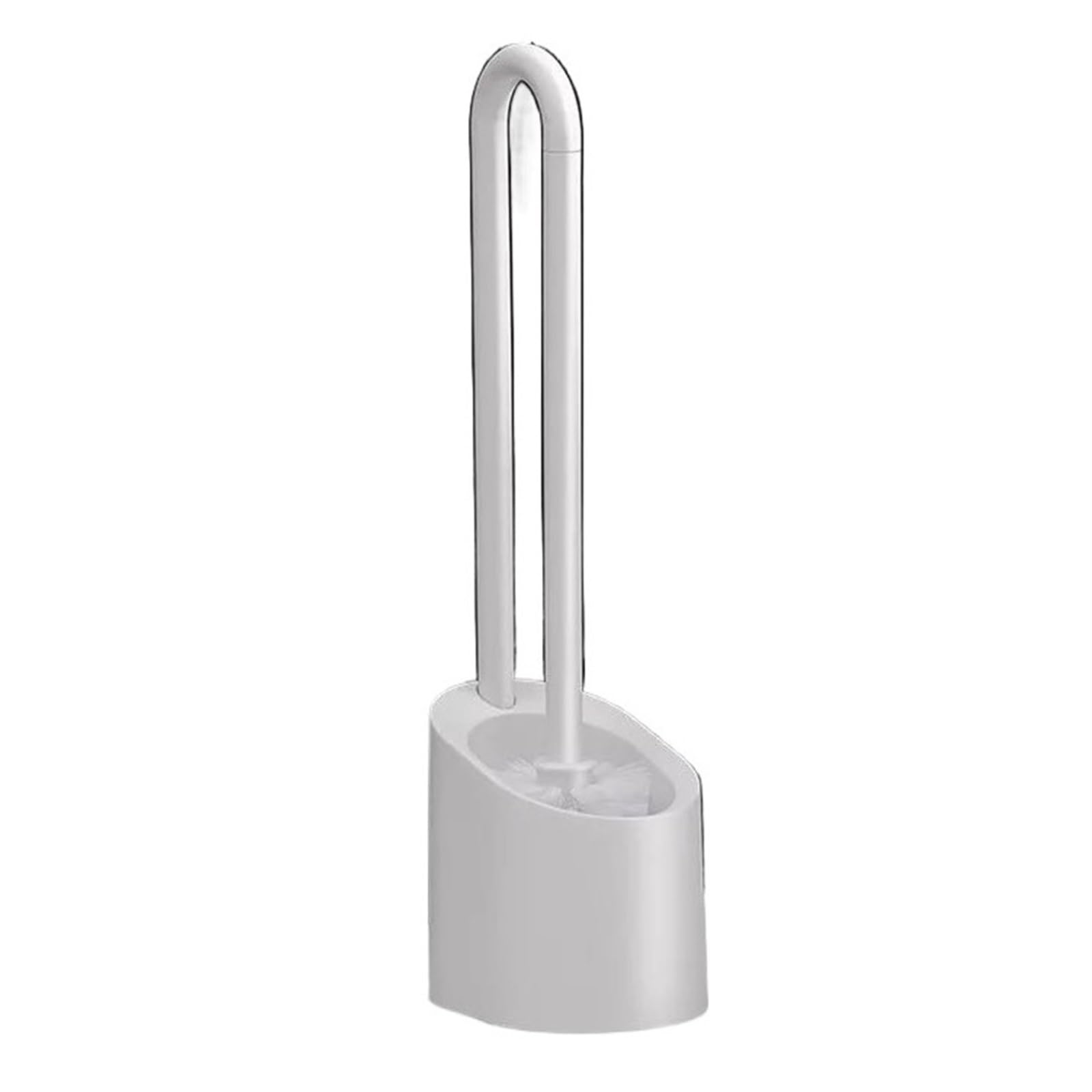 Bathroom Clean Toilet Brush And Holder Set Handle Scrub For Bathroom Cleaning Hygienic Storage(White)