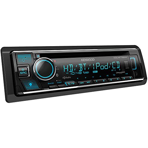 Kenwood Kdc-Bt782Hd Single Din Bluetooth Cd Car Stereo Receiver With Amazon Alexa Voice Control | Lcd Text Display | Usb & Aux Input #TOP1