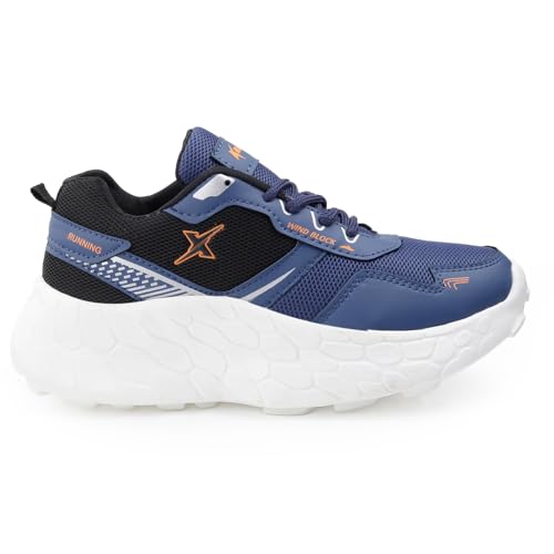 Image of Kraasa PowerGlide X1 Sports Shoes for Men | Stylish Casual Sneakers for Men | Lace up Lightweight Shoes for Runnigng, Walking, Gym, Trekking, Hiking & Party Shoes