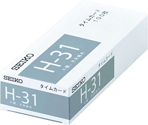 Image of Seiko Solutions CA-H31 Time Card H31 Card 100 Maiiri