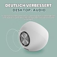 CREATIVE Pebble Pro (Schwarz) USB-C PC-Lautsprecher mit Bluetooth 5.3 und anpassbarer RGB-Beleuchtung, USB-Audio und Headset-/Mikrofonanschluss – Ansicht 3