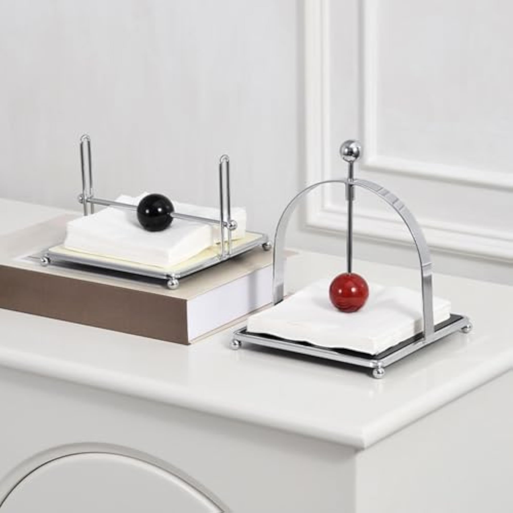 Square Paper Napkin Dispenser Guest Towel Tray