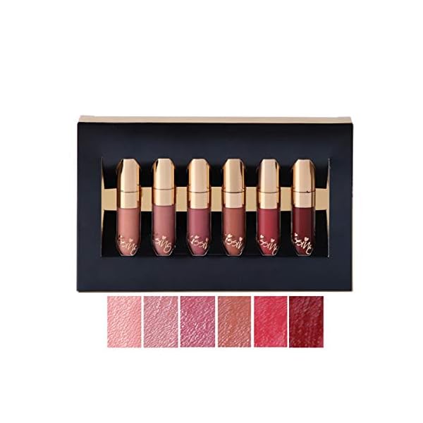 Beauty-Glazed-Matte-Nude-Liquid-Lipstick-Lip-Gloss-Kit-Waterproof-Lip-Makeup-Durable-Lipgloss-Cosmetics-Mini-6pcsset-Birthday-Edition-Long-Lasting-Non-Stick-Cup-Liquid-Lip-Gloss-Set MYUANGO Set of 6 Matte Liquid Lipsticks -Vegan, Long Lasting, Waterproof, Non-Stick Finish for Women and Girl