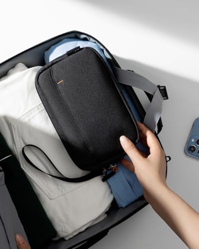 Inateck Kabeltasche Elektronik Organizer, Spritzwasserfester Reise Zubehör Tasche, Kompatibel mit Maus, USB Stick
