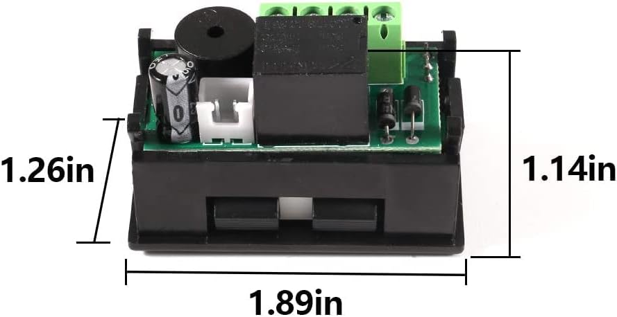 Miniatura 3 de UMLIFE 2 piezas de controlador de temperatura -50 a 110 Celsius (-58 a 230 F) DC 12V interruptor de control de termostato programable de