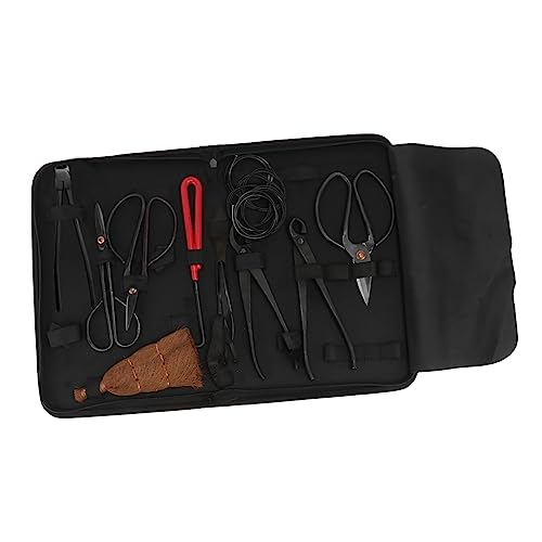 YARNOW Gartenscheren Satz Sukkulenten Pflanzgefäß Kleiner Trimmer Aufbewahrungstasche Bonsai Werkzeugset Robustes Material für Innenbereich und Bonsai Baum Gartenarbeit Zubehör 1 Satz